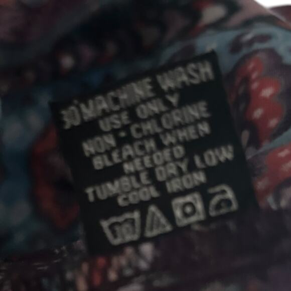 Tolani Printed V-Neck Tunic Top Blouse Women's XL Woven Modal Boho Geometric - Picture 5 of 6